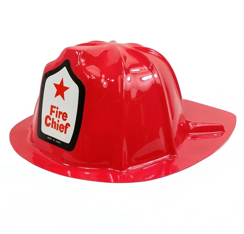 Child Red Fireman thin Costume Hat 