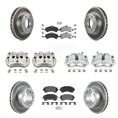 Front Rear Brake Caliper Coat Rotors & Semi-Metallic Pad Kit (10Pc) For Sprinter