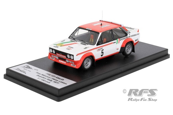 Fiat 131 Abarth Rallye Schweden Swedish Rally 1977 MäKinen Liddon 1:43 Trofeu-image
