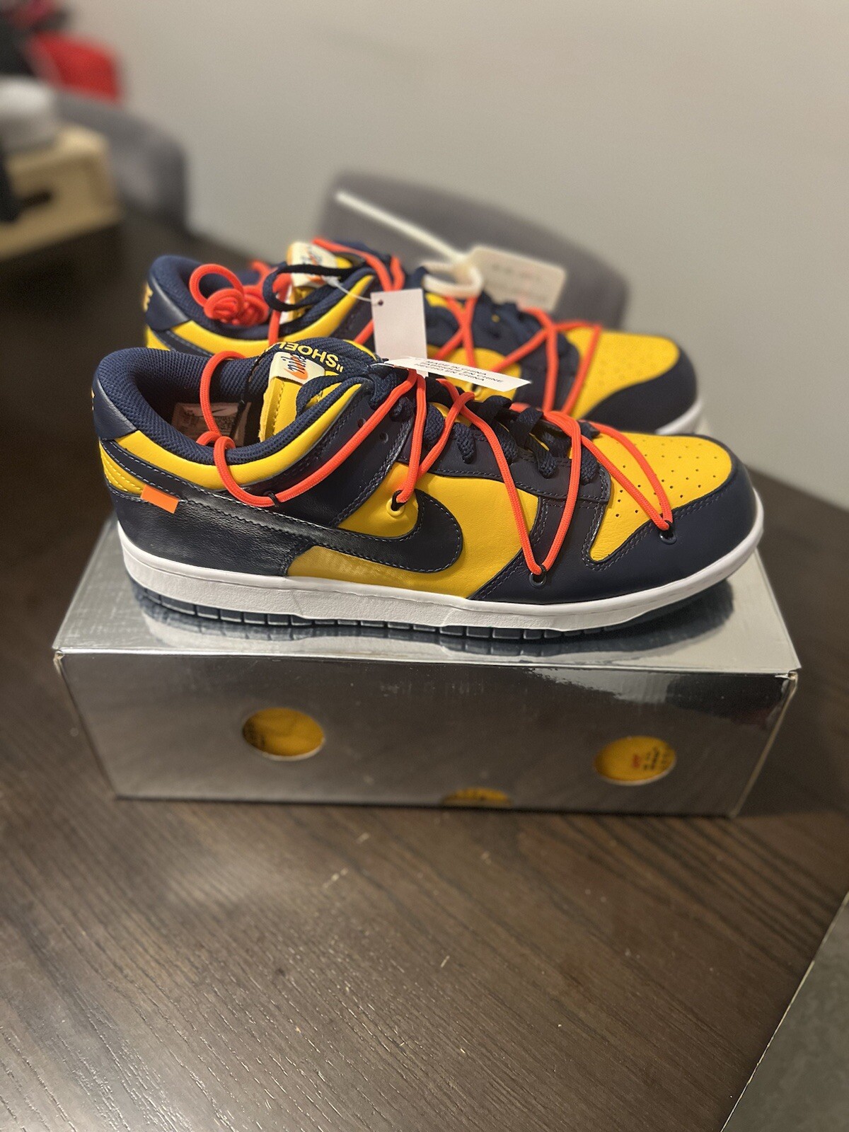 OFF WHITE X NIKE Taglia 11.5 Nike Dunk Low x OFF WHITE University G 2019
