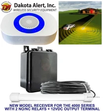 DAKOTA ALERT DCPA-4K PLUS PROBE ALERT DRIVEWAY ALARM+RELAYS+12V OUTPUT-50' WIRE