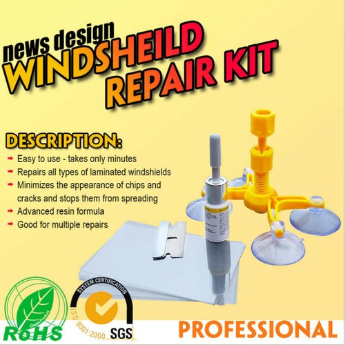 AUTO KFZ Windschutzscheiben Frontscheibe Reparatur Set Windshield Repair Kit 🛡️ - Picture 6 of 7