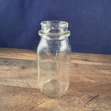 Vintage Wilson Half Pint Glass Bottle