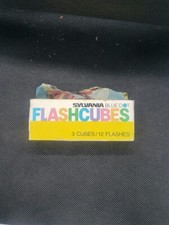 Vintage Sylvania Blue Dot Flashcubes Pack Of 3 Cubes 12 Flashes Total