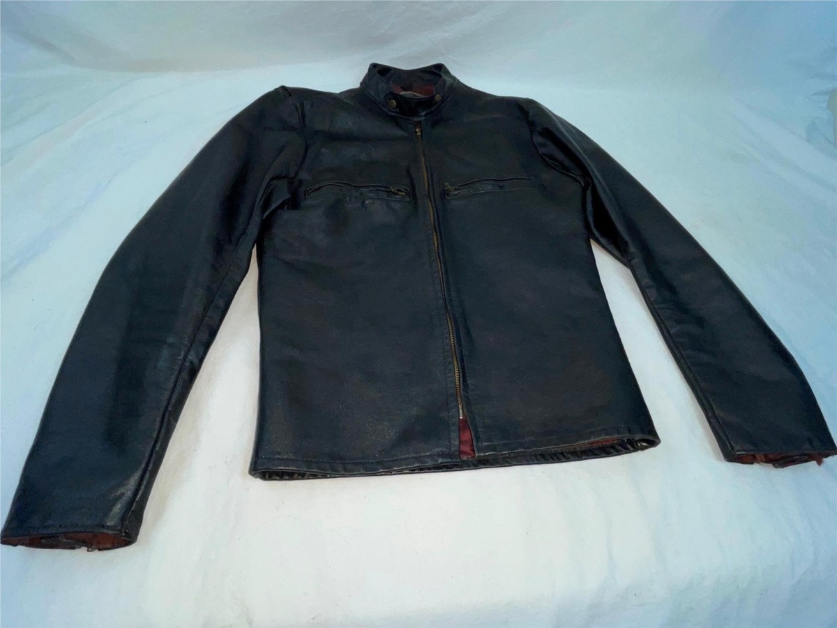 60s~70s Buco by M.K.S. レザージャケット スウェード VTG 70S MENS 40 BUCO MKS BLACK RACER CAFE LEATHER MOTORCYCLE ZIP