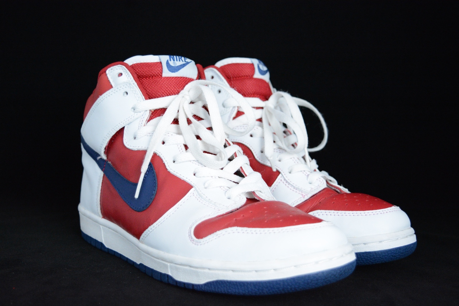2003 NIKE DUNK HIGH LA CLIPPERS WHITE RAPID BLUE RED 305287-141 9.5 LOS ANGELES image 2