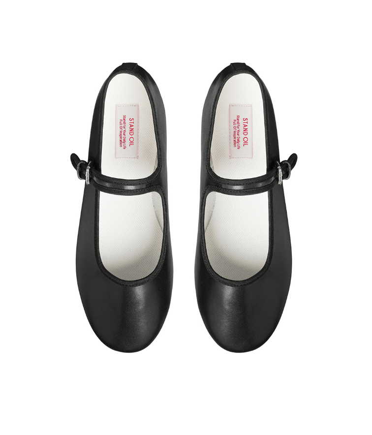STAND OIL バレエシューズ Stand Oil] Day Mary Jane Flat Shoes - Black | eBay