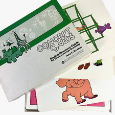 Boehm Concept Cards teacher classroom flash cards 1976 psychological corp box F