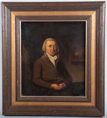 Original 18th C Portrait of a English Gentleman, oil on canvas by John Hoppner