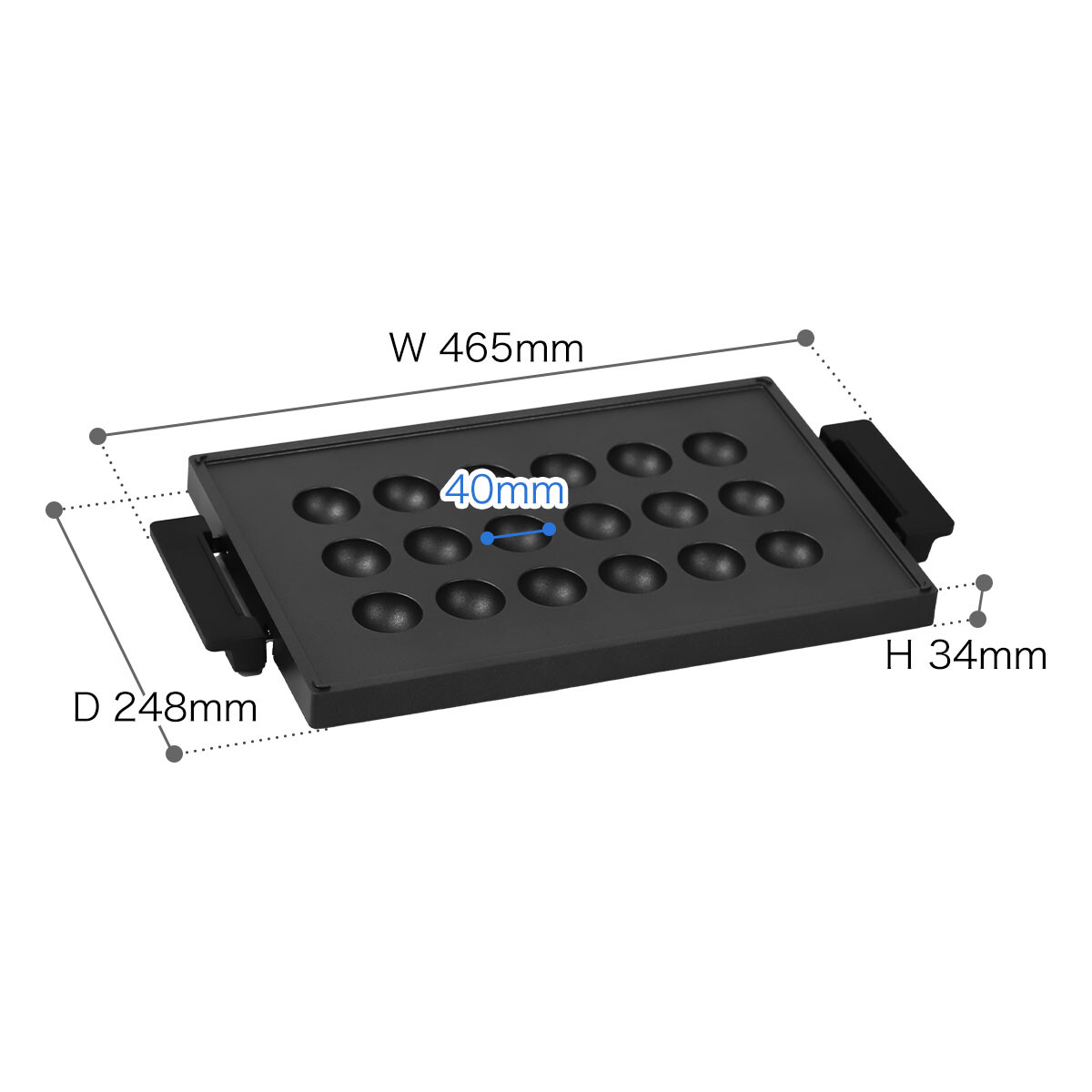 BALMUDA Takoyaki Plate for The Plate Pro K10-B100 Main unit