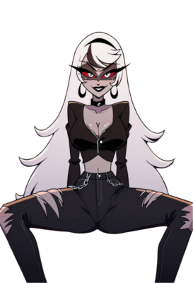 Carmilla Carmine Hazbin Hotel Weatherproof Anime Sticker 6