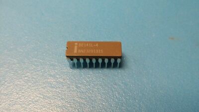(1 PC) D2141L-4 INTEL Standard SRAM, 4KX1, 200ns, MOS, CDIP18