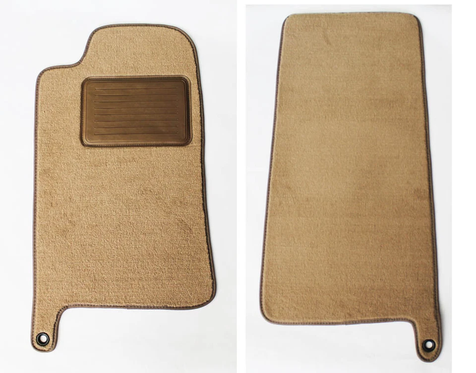 NEW! Tan Floor Mats 1995-1997 Jaguar XJ6 Set of 4 with Heel Pad  Rubber Back - Image 2 of 4