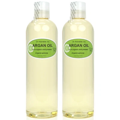 DR. ADORABLE Pure Organic Moroccan Argan Oil Body Skin & Hair Care Rejuvenating 2oz to Gallon