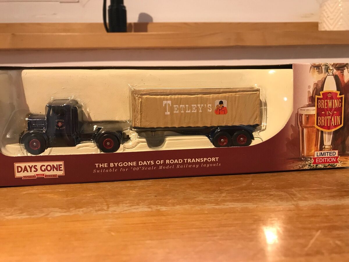 LLEDO - OO Scale - Days Gone - Scammell Artic / Sheeted Trailer - Tetley's  Ales