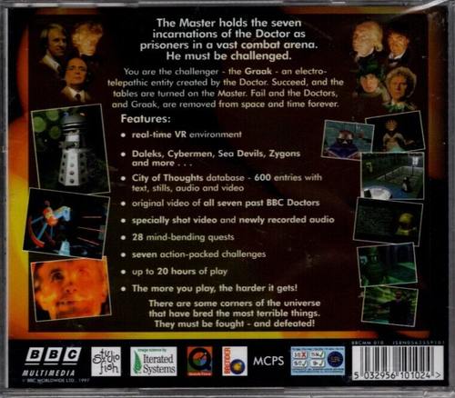 DOCTOR WHO - DESTINY OF THE DOCTORS PC CD ROM GAME NEW+SEALED WINDOWS 95, 98 - Picture 2 of 2