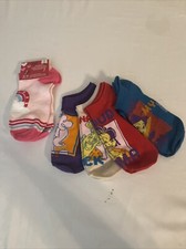 8 Pair Girl's Disney Princess No Show Socks Size 5-9 and the regular pair