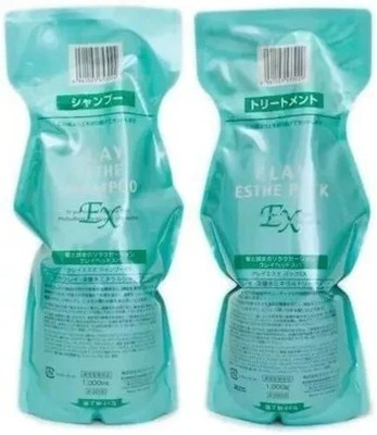 Molto Bene CLAY ESTHE SHAMPOO EX &Treatment EX 1000mL 33.8fl.oz Set Refill NEW