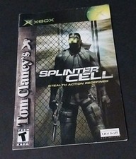 Tom Clancy's Splinter Cell Xbox Original Game Manual Only Military War