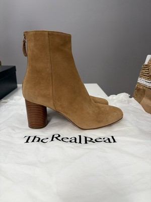 NEW Sandro Suede & Leather Chelsea Boots In Brown Size EU 39 US 8.5