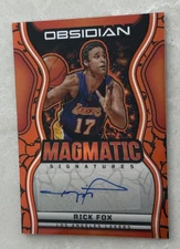 2024-25 Panini Obsidian - Magmatic Signatures Orange Flood Rick Fox /99 Auto