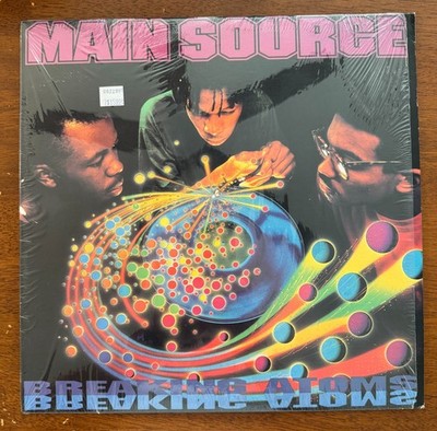 Main Source - Breaking Atoms (1999ish) 12'' LP Vinyl - Reissue (new barcode), EX