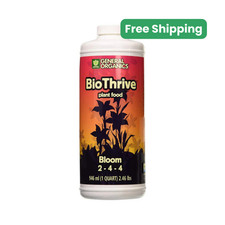 General Hydroponics General Organics BioThrive Bloom 1 QT , 1 Gal , 2.5 Gal , 6