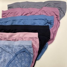 Hanes Women's Seamless Underwear 6-Pack Bikini Colors may vary Size M   No Tags