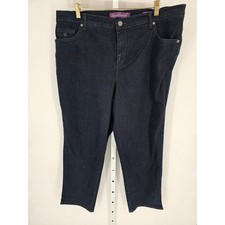 Gloria Vanderbilt Women's Blue Stretch High Rise Amanda Pockets Jeans Size 18W