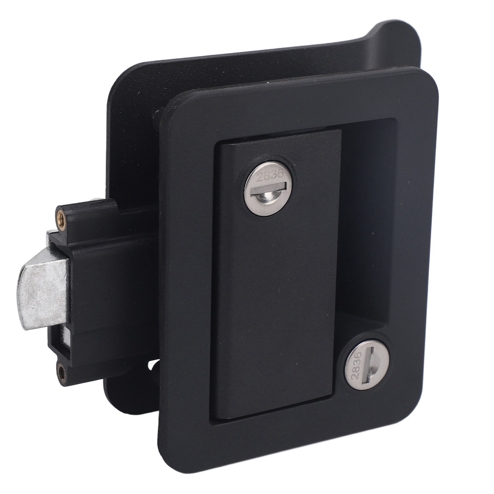 RV Door Lock With Paddle Deadbolt Door Handle Latch Enclosed Entry Door Lock