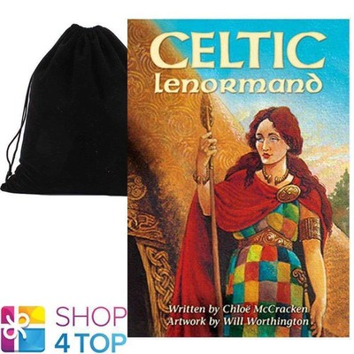 CELTIC Lenormand Orakel Deck Karten Chloë Mccracken Esoterisch us games Samt Bag