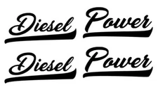 Sticker diesel power, car, sticker, tuning, fine dust, 2x