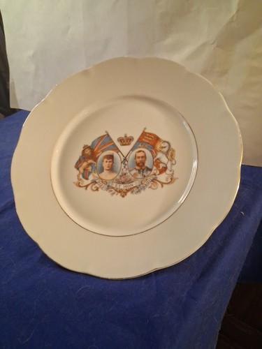  WW1 British Royal King George V & Queen Mary Commemorative Plate. Austria.