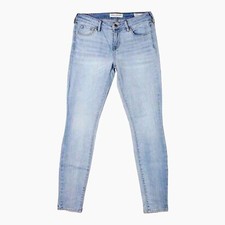 Bullhead Denim Co Womens Size 25 Jeans Distressed Low Rise Skinniest Light Blue
