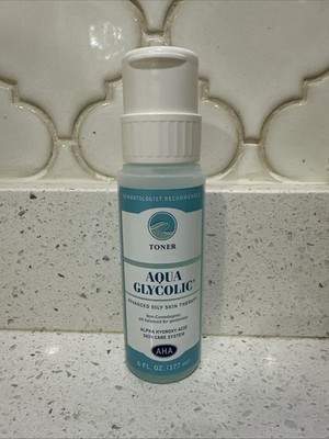 Aqua Glycolic Facial Toner AHA Alpha Hydroxy Acid AG 6 oz New Old Stock