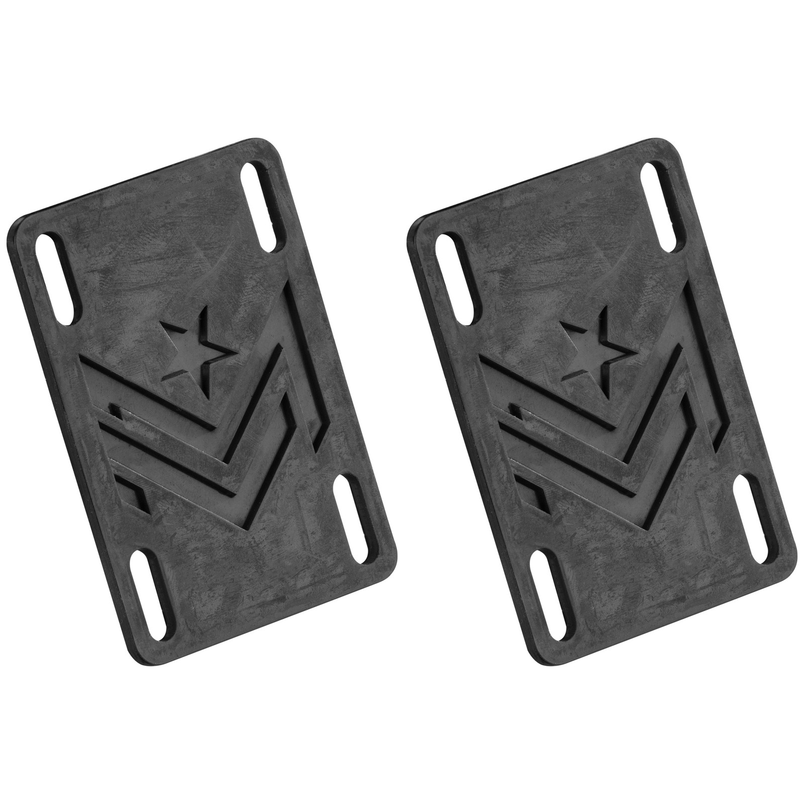 Powell Mini Logo Skateboard Riser Shock Pads Rubber .1" (2-Pack)