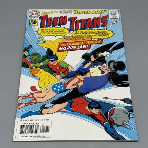 Vintage 2000 DC Silver Age Teen Titans #1 Comic Book Sheriff Law Penguin Batman
