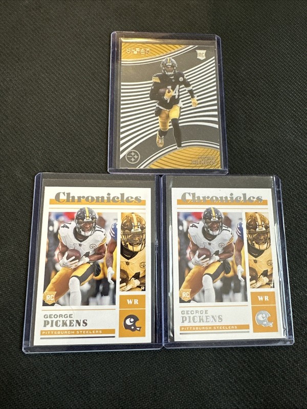 George Pickens Rookie Card Lot - 3 Cards,  Insert - Base