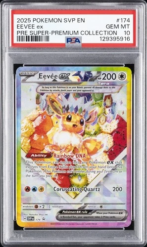 2025 POKEMON SVP PROMO SUPER-PREMIUM COLLECTION #174 EEVEE EX PSA 10