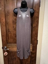 Stella McCartney Runway Gold Metallic Sleeveless Dress Size 42 Made In Italy