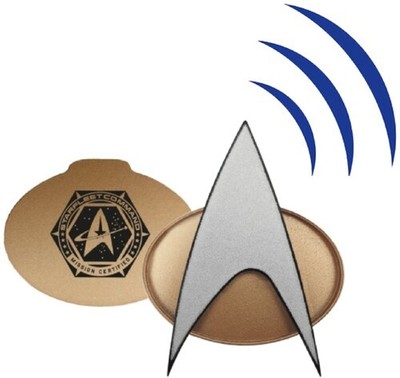 Fametek - Star Trek The Next Generation - Bluetooth Communicator  Badge - 2026/6