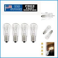WE05X20431 Dryer Drum Replacement Bulbs,120V/10W/E12,Dryer Light Clear Glass