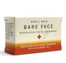 SWELL SKIN Bare Face Facial Cleanser Bar 2.25 oz Sea Berry Oil NEW