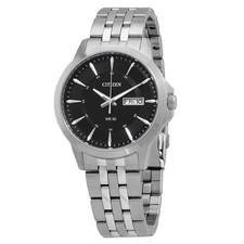 Citizen Quartz Black Dial Stainless Steel Men's Watch BF2011-51E
