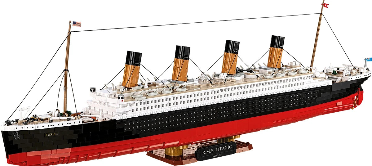 COBI-1686 Historic RMS Titanic Ship 1:300 (91cm) Building Brick Model 3230pcs - Image 7