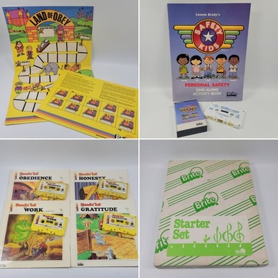Janeen Brady Standin  Tall Starter Set Books Cassette Tapes + Land Of Obey Game