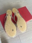 Valentino Garavani Rockstud PVC Flat Thong Sandals Gold- Size 38 — photo 6