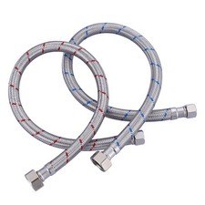 20'' Length Faucet Supply Line, Stainless Steel Braided cUPC Sink Hose with G...