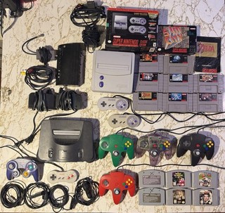 SNES Lot N64 Lot Super Nintendo Classic Plus More