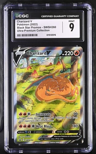 Charizard V SWSH260 Ultra-premium Collection Pokemon CGC 9 Mint *016